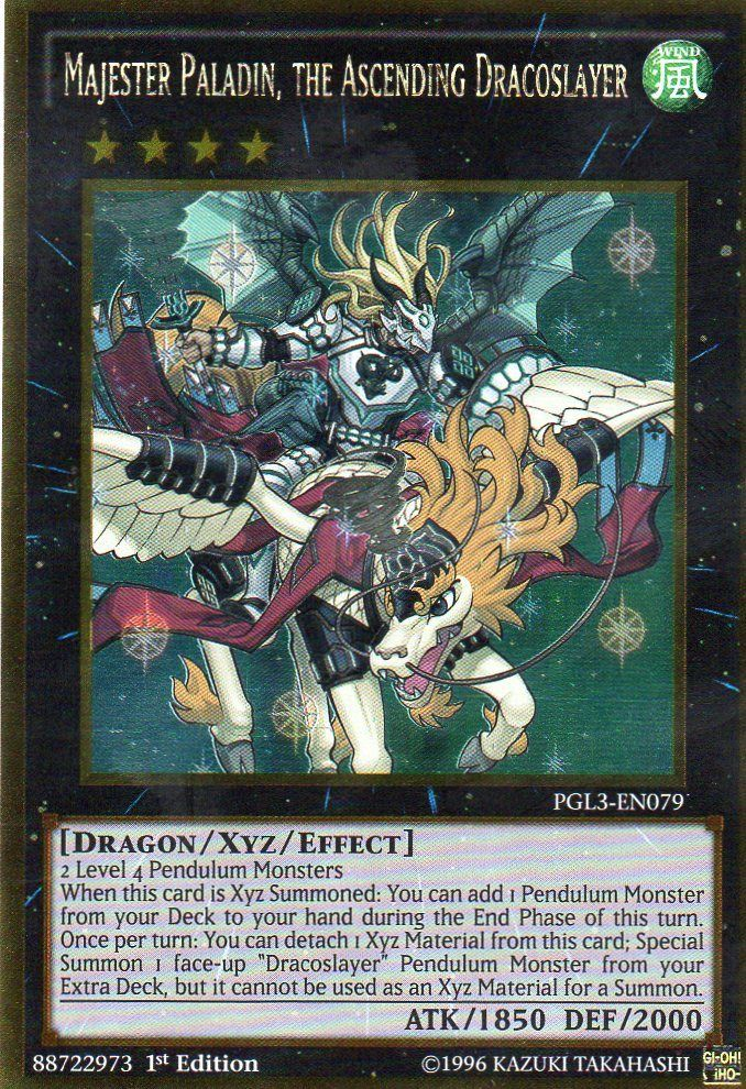 Majester Paladin, the Ascending Dracoslayer [PGL3-EN079] Gold Rare | Arkham Games and Comics