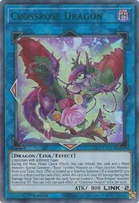 Crossrose Dragon (Green) [LDS2-EN114] Ultra Rare | Arkham Games and Comics