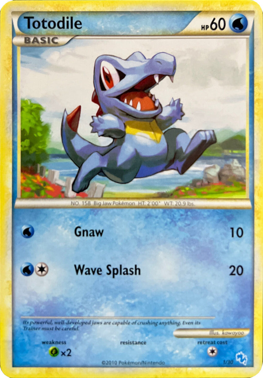 Totodile (1/30) [HeartGold & SoulSilver: Trainer Kit - Gyarados] | Arkham Games and Comics