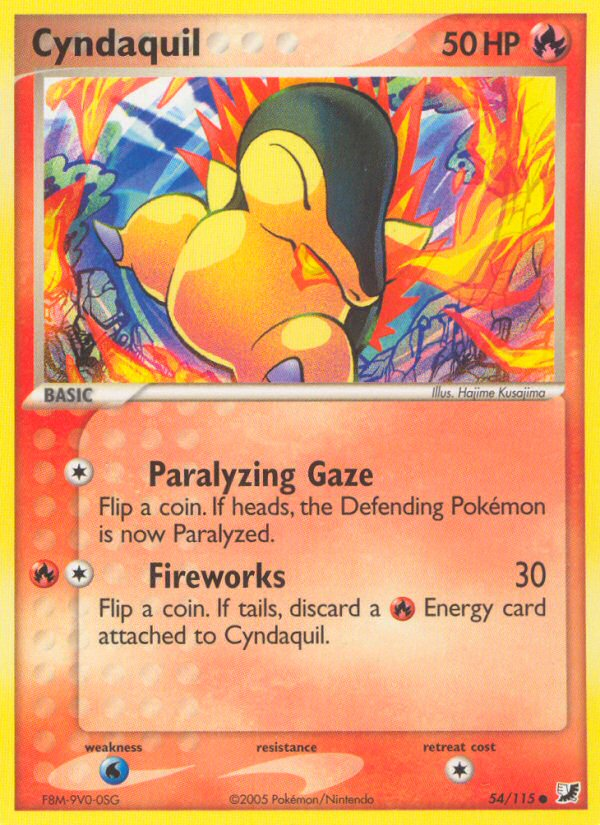 Cyndaquil (54/115) [EX: Unseen Forces] | Arkham Games and Comics