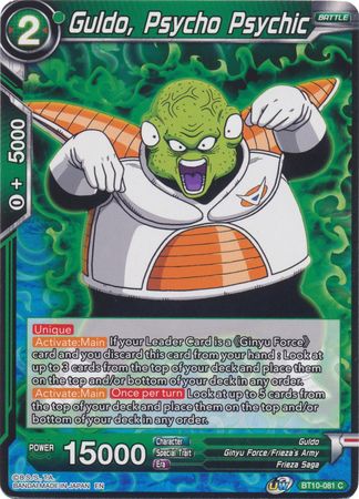 Guldo, Psycho Psychic (BT10-081) [Rise of the Unison Warrior 2nd Edition] | Arkham Games and Comics