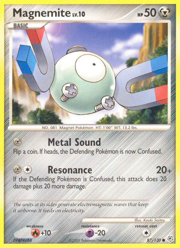 Magnemite (87/130) [Diamond & Pearl: Base Set] | Arkham Games and Comics