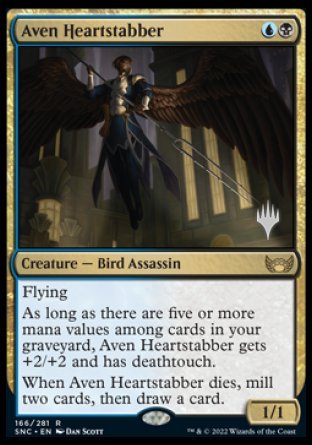 Aven Heartstabber (Promo Pack) [Streets of New Capenna Promos] | Arkham Games and Comics