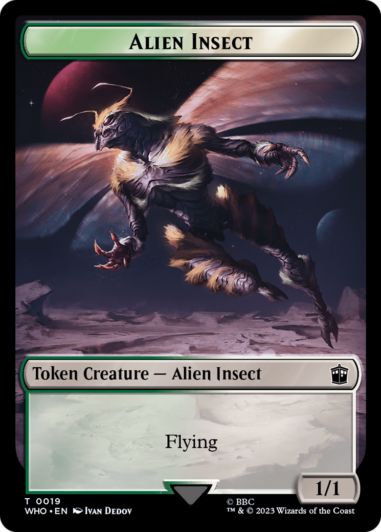 Alien Insect Token [Doctor Who Tokens] | Arkham Games and Comics