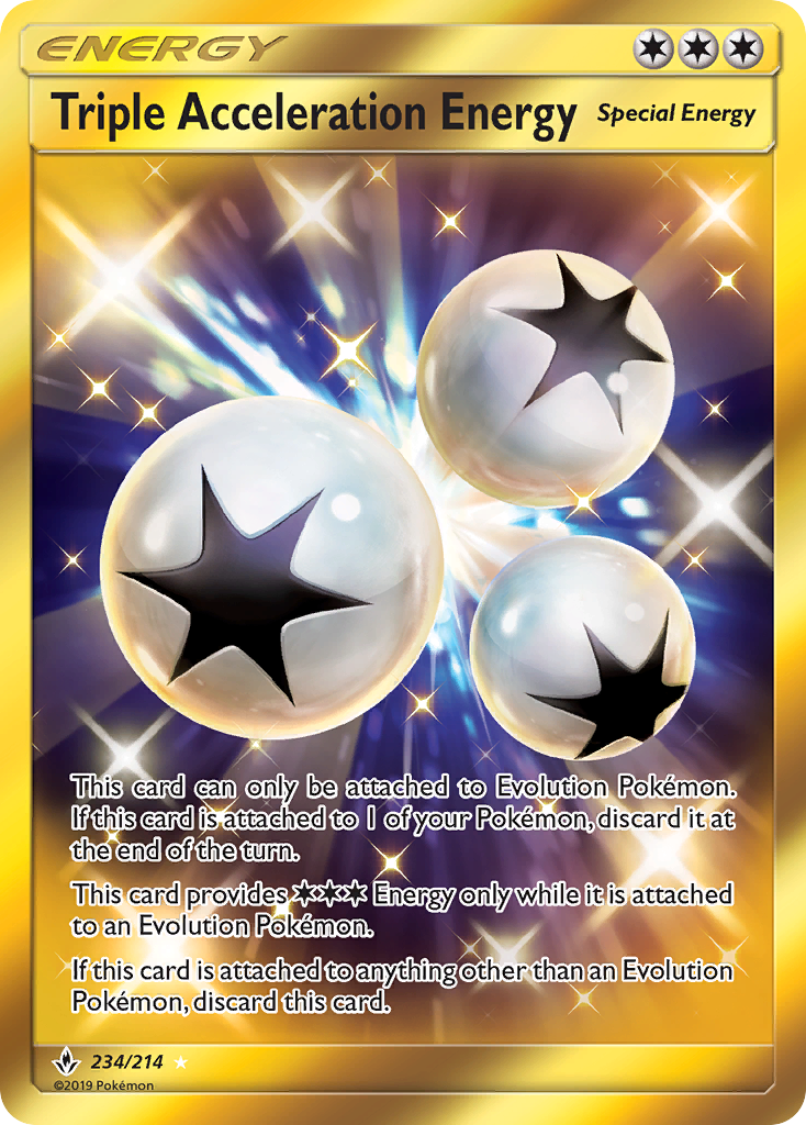 Triple Acceleration Energy (234/214) [Sun & Moon: Unbroken Bonds] | Arkham Games and Comics