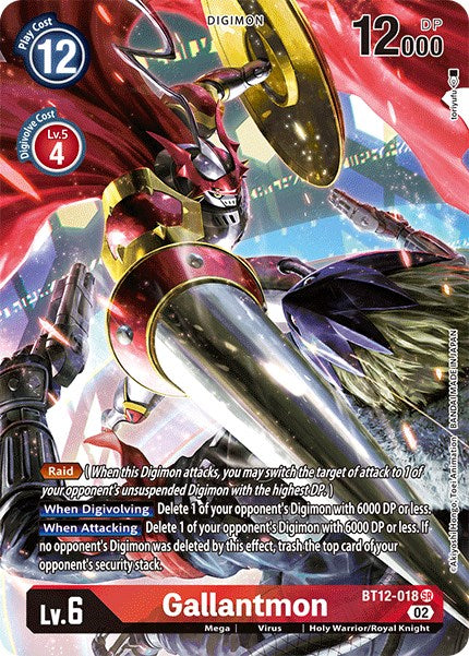 Gallantmon [BT12-018] (Alternate Art) [Across Time] | Arkham Games and Comics