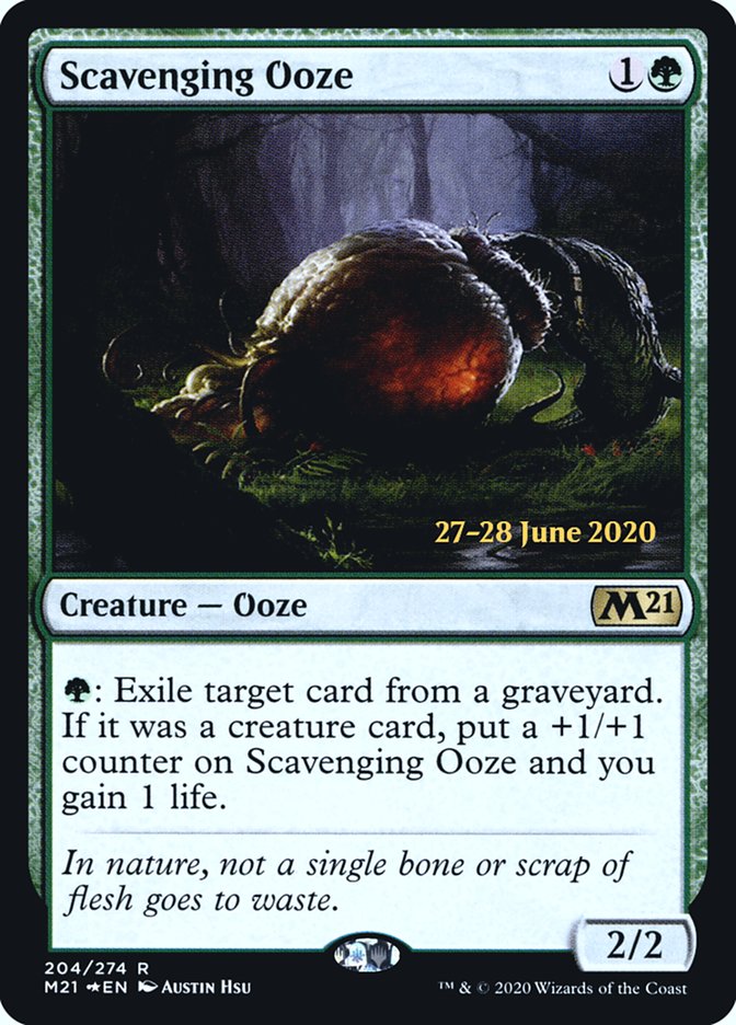 Scavenging Ooze  [Core Set 2021 Prerelease Promos] | Arkham Games and Comics