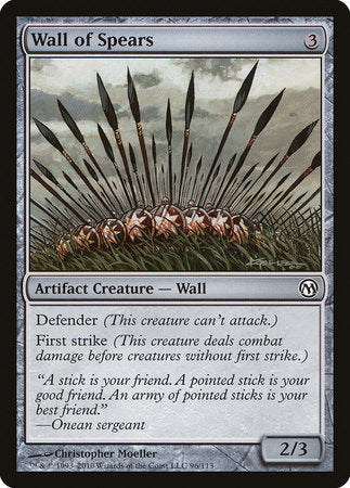 Wall of Spears [Duels of the Planeswalkers] | Arkham Games and Comics