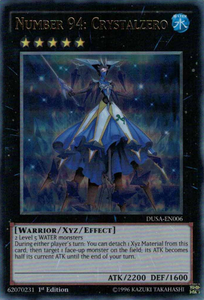 Number 94: Crystalzero [DUSA-EN006] Ultra Rare | Arkham Games and Comics