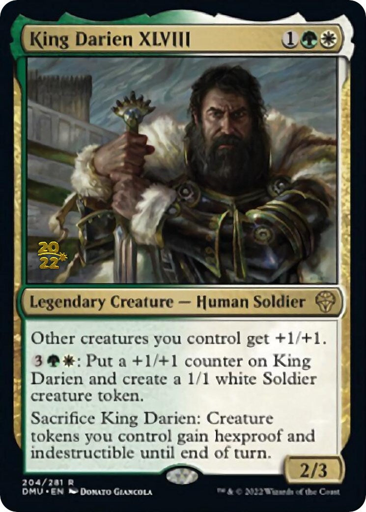 King Darien XLVIII [Dominaria United Prerelease Promos] | Arkham Games and Comics