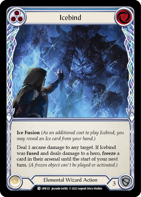 Icebind (Blue) [UPR121] (Uprising)  Rainbow Foil | Arkham Games and Comics