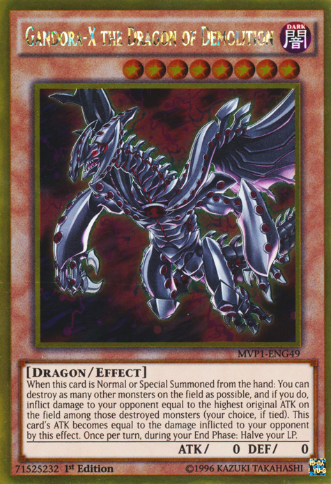 Gandora-X the Dragon of Demolition [MVP1-ENG49] Gold Rare | Arkham Games and Comics