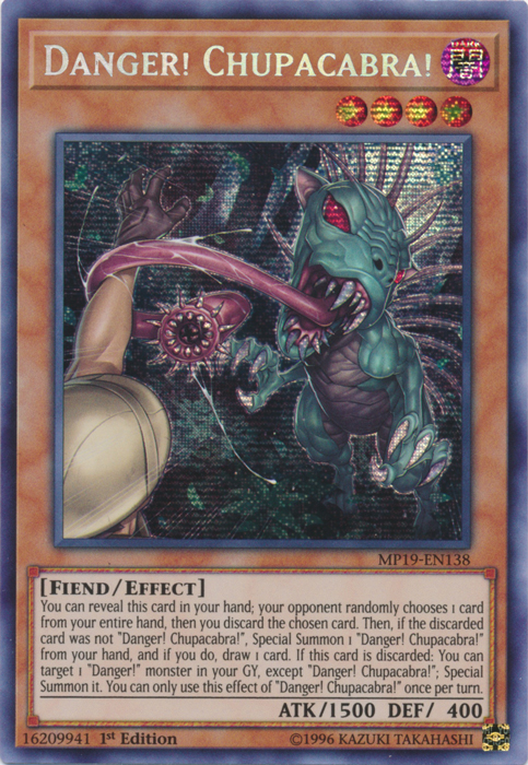 Danger! Chupacabra! [MP19-EN138] Prismatic Secret Rare | Arkham Games and Comics