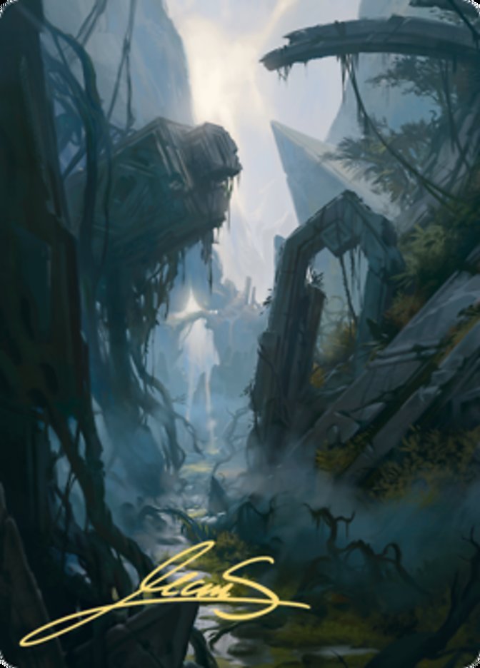 Swamp 2 Art Card (Gold-Stamped Signature) [Zendikar Rising Art Series] | Arkham Games and Comics