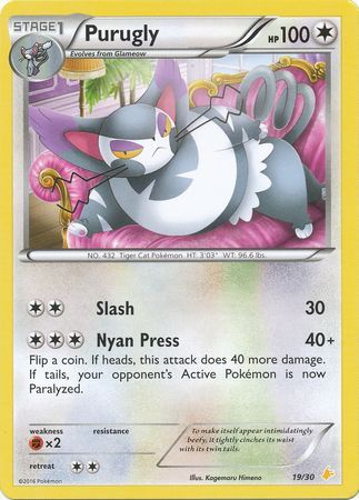 Purugly (19/30) [XY: Trainer Kit 3 - Pikachu Libre] | Arkham Games and Comics