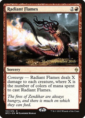 Radiant Flames [Battle for Zendikar Promos] | Arkham Games and Comics