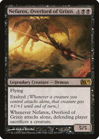 Nefarox, Overlord of Grixis [Magic 2013] | Arkham Games and Comics