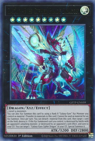 Galaxy-Eyes Cipher Blade Dragon [GFTP-EN059] Ultra Rare | Arkham Games and Comics