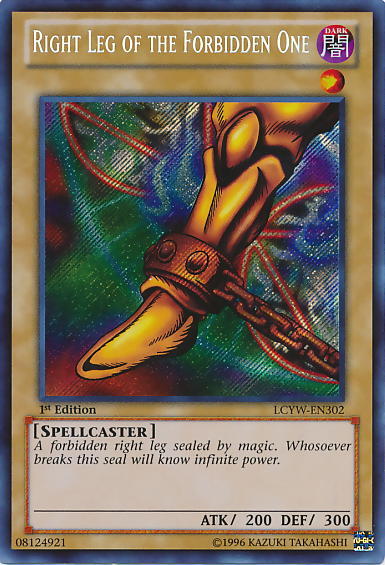 Right Leg of the Forbidden One [LCYW-EN302] Secret Rare | Arkham Games and Comics