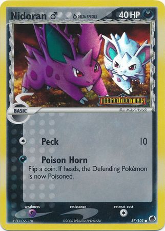 Nidoran (57/101) (Male) (Delta Species) (Stamped) [EX: Dragon Frontiers] | Arkham Games and Comics