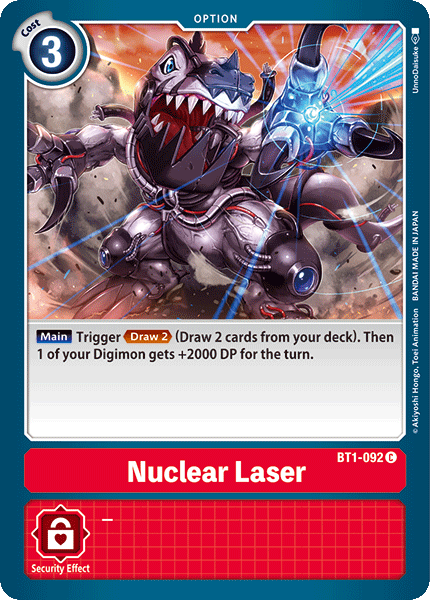 Nuclear Laser [BT1-092] [Release Special Booster Ver.1.0] | Arkham Games and Comics