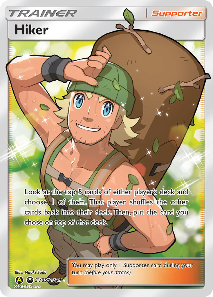Hiker (SV85/SV94) [Sun & Moon: Hidden Fates - Shiny Vault] | Arkham Games and Comics