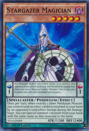 Stargazer Magician [YS14-EN009] Super Rare | Arkham Games and Comics