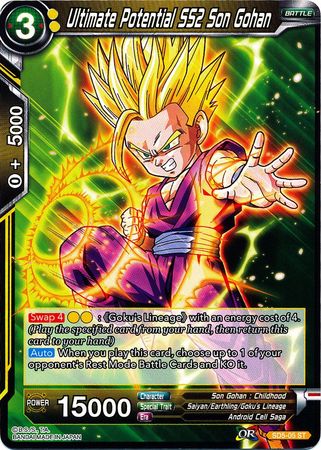 Ultimate Potential SS2 Son Gohan (Starter Deck - The Crimson Saiyan) (SD5-05) [Colossal Warfare] | Arkham Games and Comics