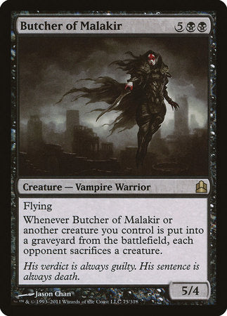 Butcher of Malakir [Commander 2011] | Arkham Games and Comics