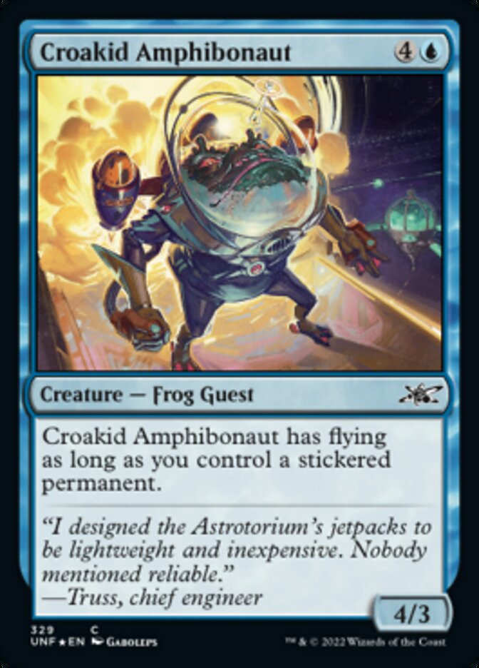 Croakid Amphibonaut (Galaxy Foil) [Unfinity] | Arkham Games and Comics