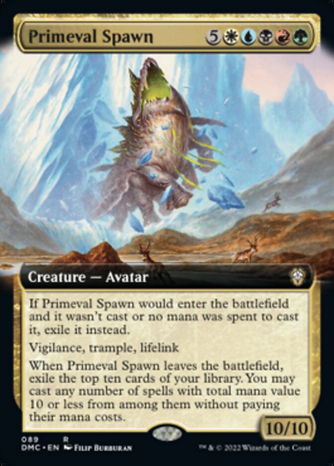 Primeval Spawn (Extended Art) [Dominaria United Commander] | Arkham Games and Comics