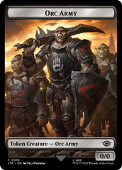 Orc Army (0019) // Food (0024) Double-Sided Token (Surge Foil) [The Lord of the Rings: Tales of Middle-Earth Tokens] | Arkham Games and Comics