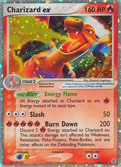 Charizard ex (105/112) [EX: FireRed & LeafGreen] | Arkham Games and Comics