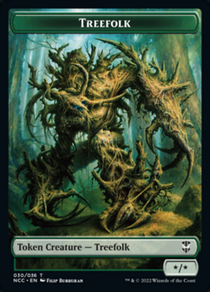 Treefolk // Spider Double-sided Token [Streets of New Capenna Commander Tokens] | Arkham Games and Comics