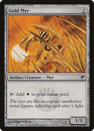 Gold Myr [Scars of Mirrodin] | Arkham Games and Comics