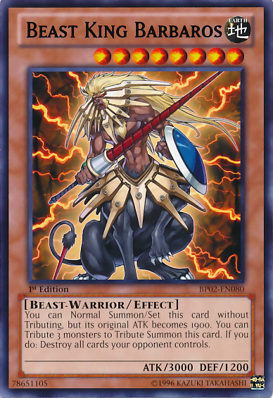 Beast King Barbaros [BP02-EN080] Rare | Arkham Games and Comics