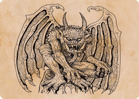 Cloister Gargoyle (Showcase) Art Card [Dungeons & Dragons: Adventures in the Forgotten Realms Art Series] | Arkham Games and Comics