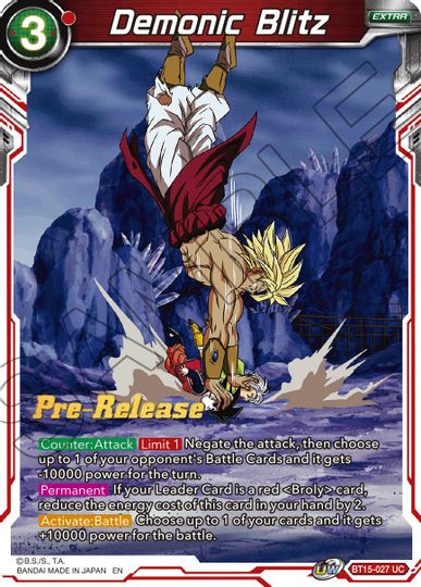 Demonic Blitz (BT15-027) [Saiyan Showdown Prerelease Promos] | Arkham Games and Comics