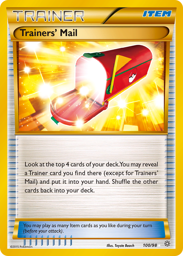 Trainers' Mail (100/98) [XY: Ancient Origins] | Arkham Games and Comics