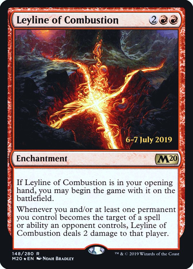 Leyline of Combustion  [Core Set 2020 Prerelease Promos] | Arkham Games and Comics