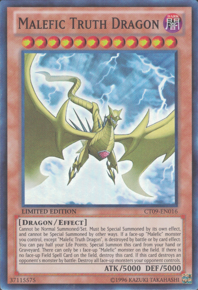 Malefic Truth Dragon [CT09-EN016] Super Rare | Arkham Games and Comics