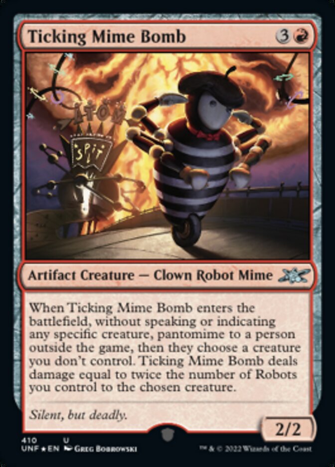 Ticking Mime Bomb (Galaxy Foil) [Unfinity] | Arkham Games and Comics