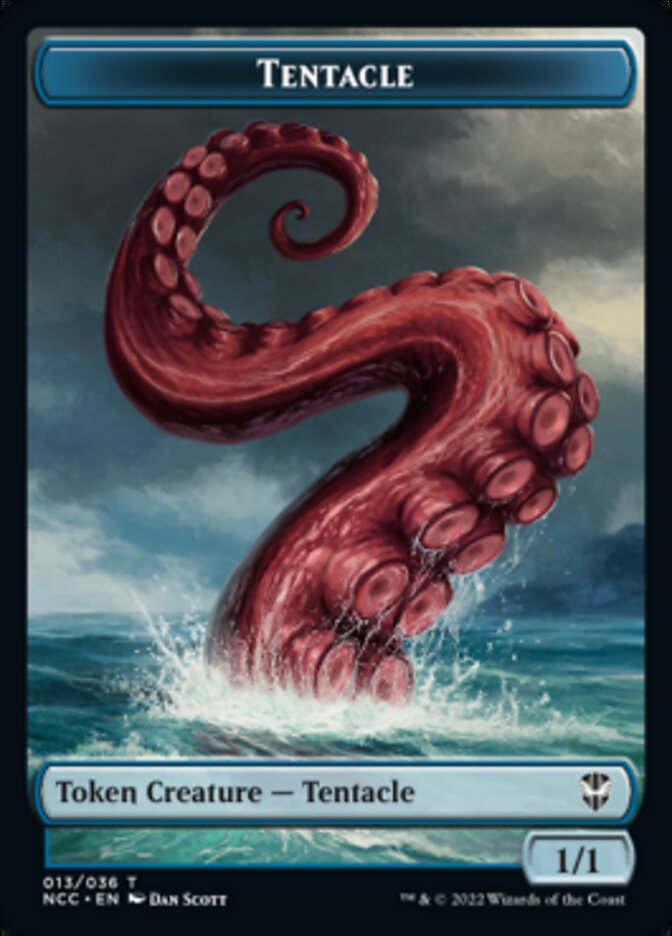 Tentacle // Champion of Wits Double-sided Token [Streets of New Capenna Commander Tokens] | Arkham Games and Comics