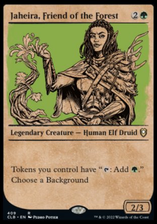 Jaheira, Friend of the Forest (Showcase) [Commander Legends: Battle for Baldur's Gate] | Arkham Games and Comics