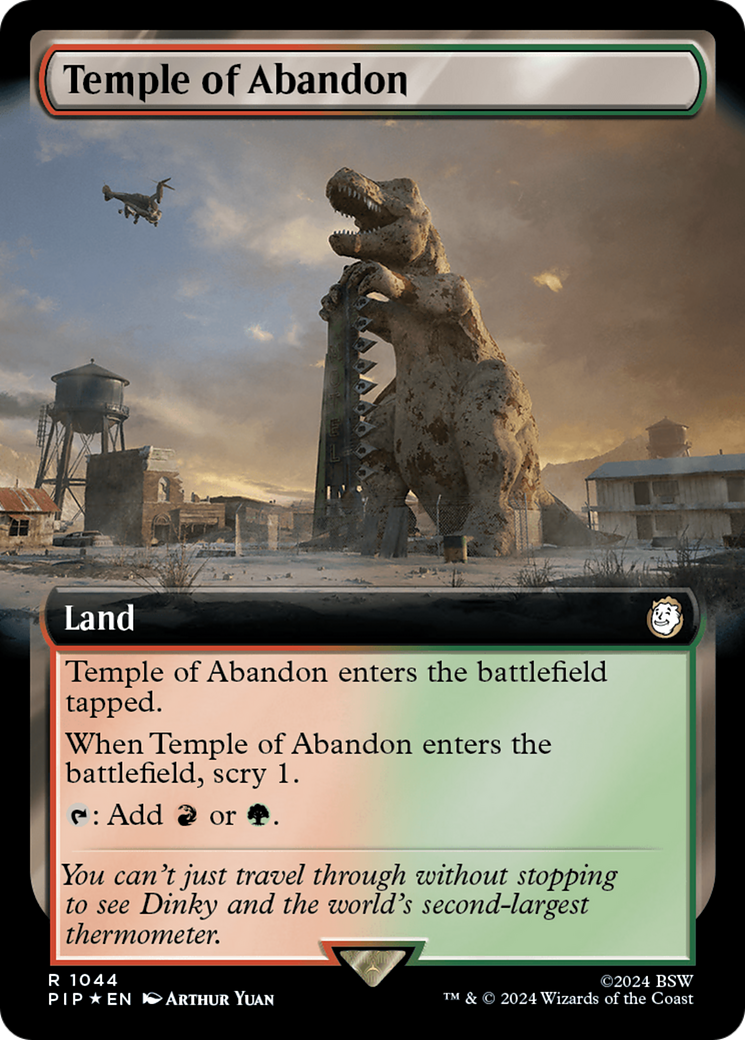 Temple of Abandon (Extended Art) (Surge Foil) [Fallout] | Arkham Games and Comics