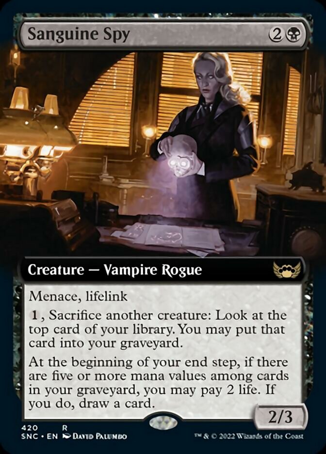 Sanguine Spy (Extended Art) [Streets of New Capenna] | Arkham Games and Comics