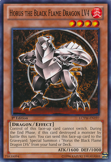 Horus the Black Flame Dragon LV4 [LCYW-EN197] Common | Arkham Games and Comics