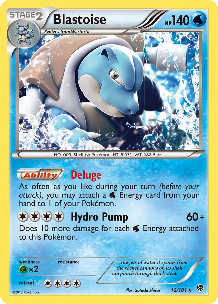 Blastoise (16/101) (Theme Deck Exclusive) [Black & White: Plasma Blast] | Arkham Games and Comics