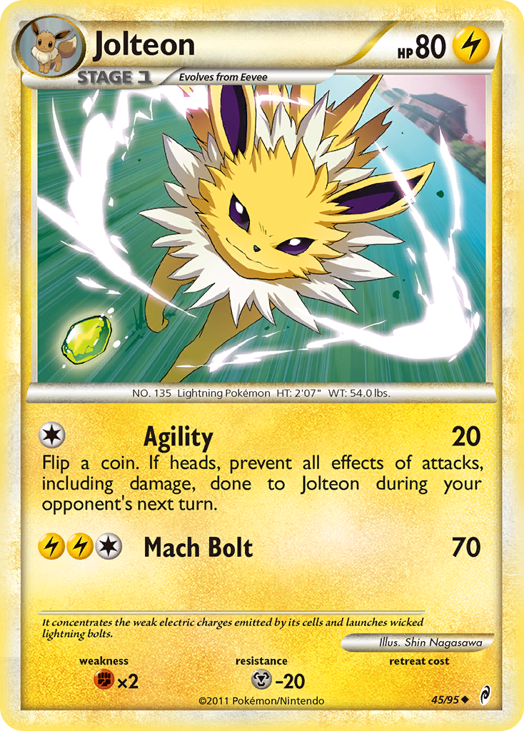 Jolteon (45/95) [HeartGold & SoulSilver: Call of Legends] | Arkham Games and Comics