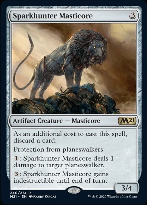 Sparkhunter Masticore [Core Set 2021] | Arkham Games and Comics